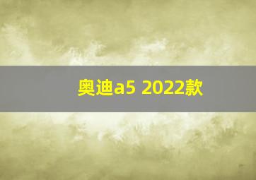 奥迪a5 2022款